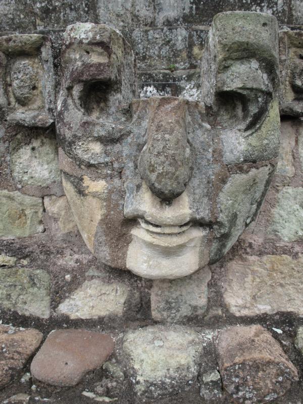 Stone Face at the Copan Ruins