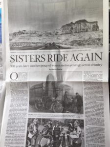 LA Times Article on the Sisters Centennial Motorcycle Ride